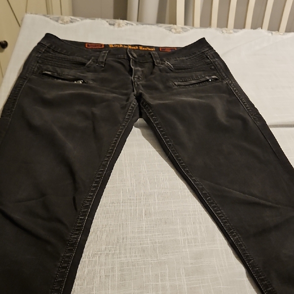 Rock Revival Denim - Rock By Rock Revival Black Skinny Jeans 31x31 Pre Used